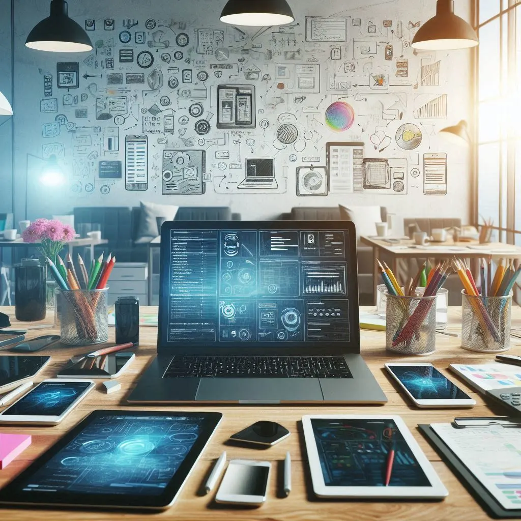 Mobile App Development process showing strategy and UX focus